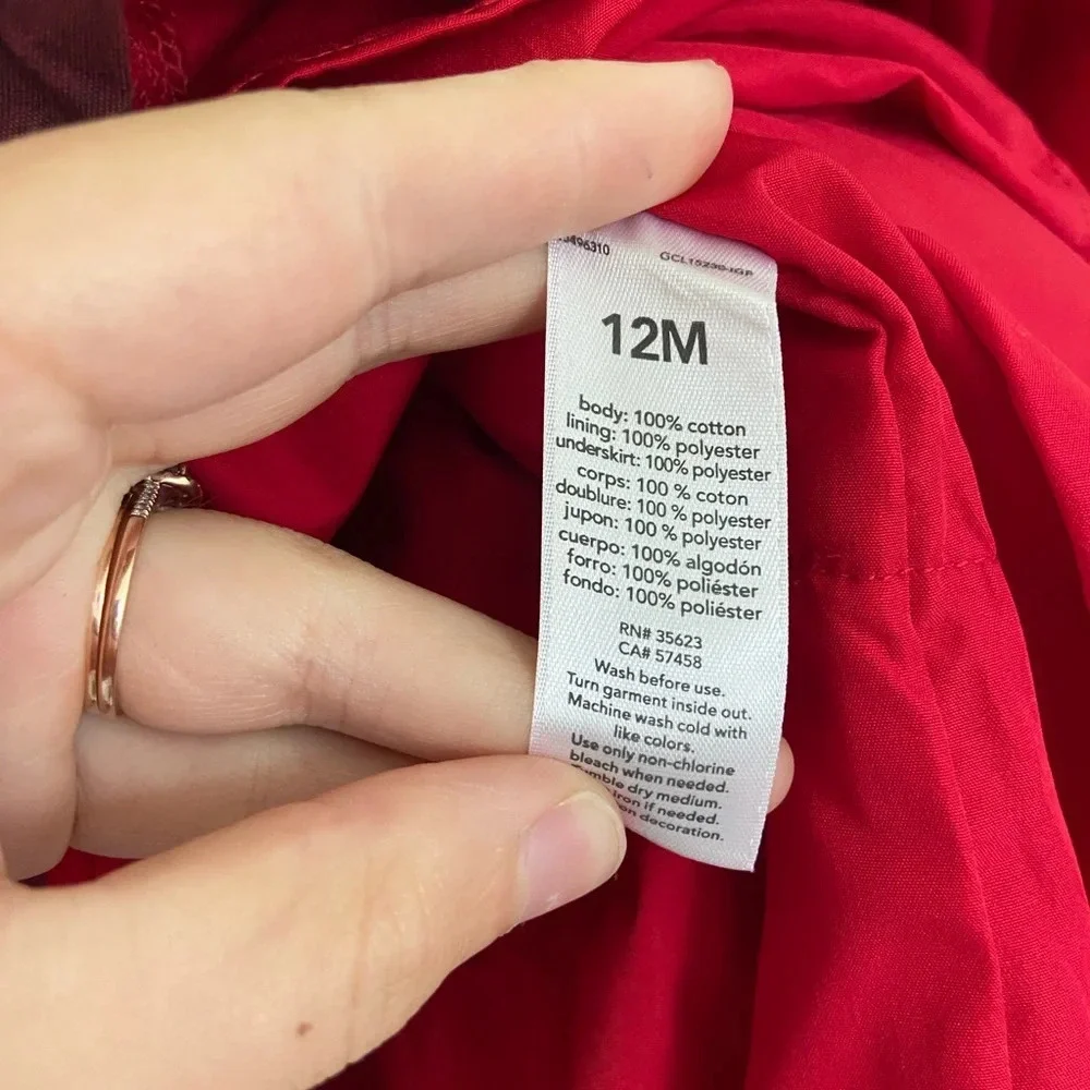 NWOT | Carter’s baby girl’s special occasion‎ plaid patterned dress — 12 months